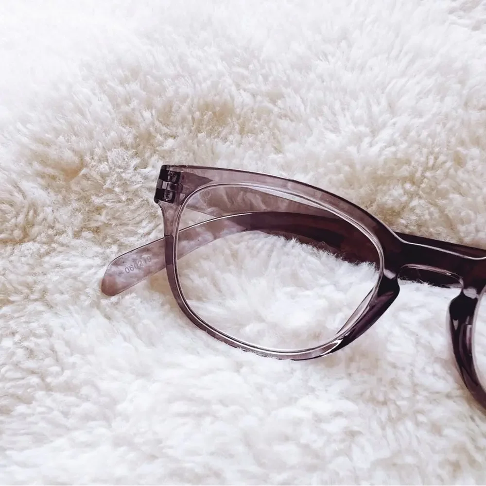 Morgan Clear Purple Modern Chic Reader Glasses